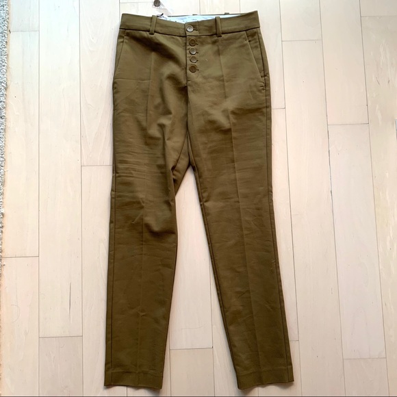 Mango Brown Khaki Pants Size 2 - Picture 2 of 4